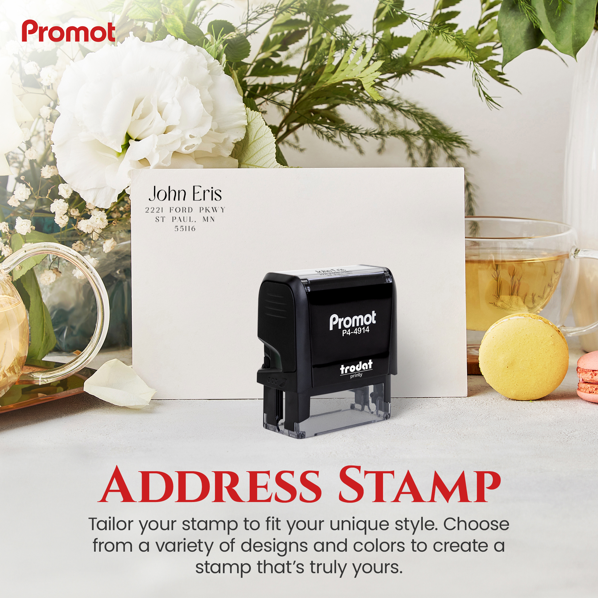 Address Stamp D6 (Extra Large) 4-Line hover